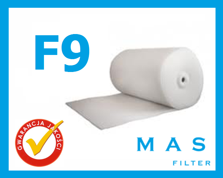 Mata / Wknina filtracyjne F9 (EU9) | 1m2 = 0,65m x 1,54m